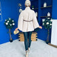 Justine Belted Cape Beige