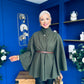 Justine Belted Cape Khaki