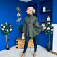 Justine Belted Cape Khaki