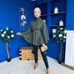 Justine Belted Cape Khaki