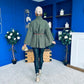 Justine Belted Cape Khaki