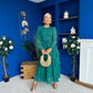 Rosha Layered Occasion Dress Emerald