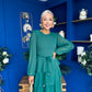 Rosha Layered Occasion Dress Emerald