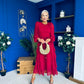 Rosha Layered Occasion Dress Wine