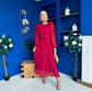 Rosha Layered Occasion Dress Wine