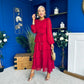 Rosha Layered Occasion Dress Wine