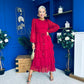 Rosha Layered Occasion Dress Wine