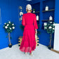 Rosha Layered Occasion Dress Wine