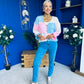 Laura Chunky Knit Cardi Blue