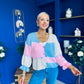 Laura Chunky Knit Cardi Blue