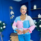 Laura Chunky Knit Cardi Blue