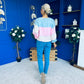 Laura Chunky Knit Cardi Blue