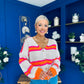 Mallory Chunky Knit Cardi Orange