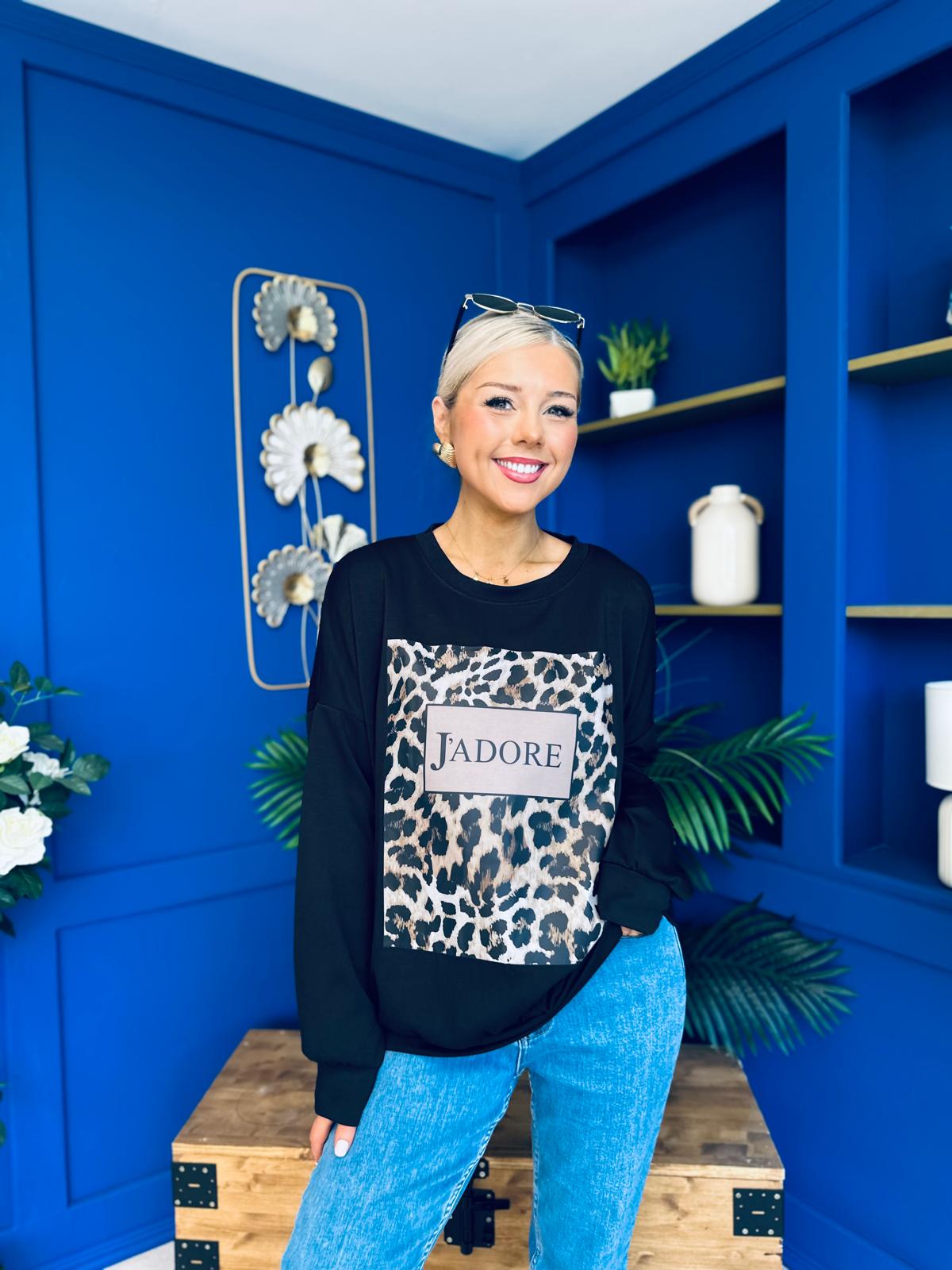 Nessa Detailed Sweatshirt Black
