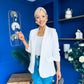 Evelyn Detailed Blazer White