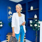 Evelyn Detailed Blazer White