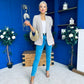 Evelyn Detailed Blazer Taupe