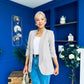 Evelyn Detailed Blazer Taupe