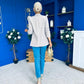 Evelyn Detailed Blazer Taupe