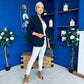 Evelyn Detailed Blazer Black