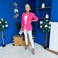 Evelyn Detailed Blazer Fuchsia