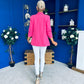 Evelyn Detailed Blazer Fuchsia