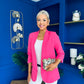 Evelyn Detailed Blazer Fuchsia