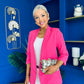Evelyn Detailed Blazer Fuchsia