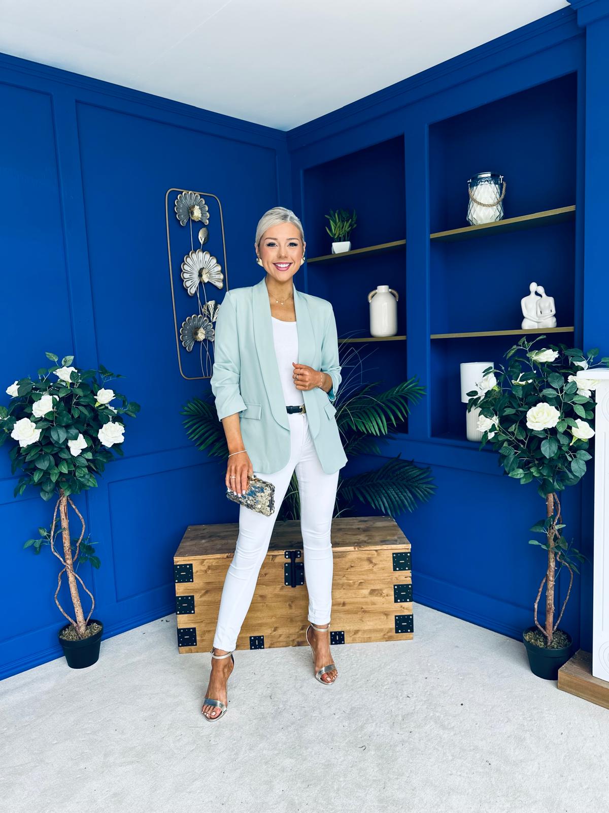Evelyn Detailed Blazer Sage