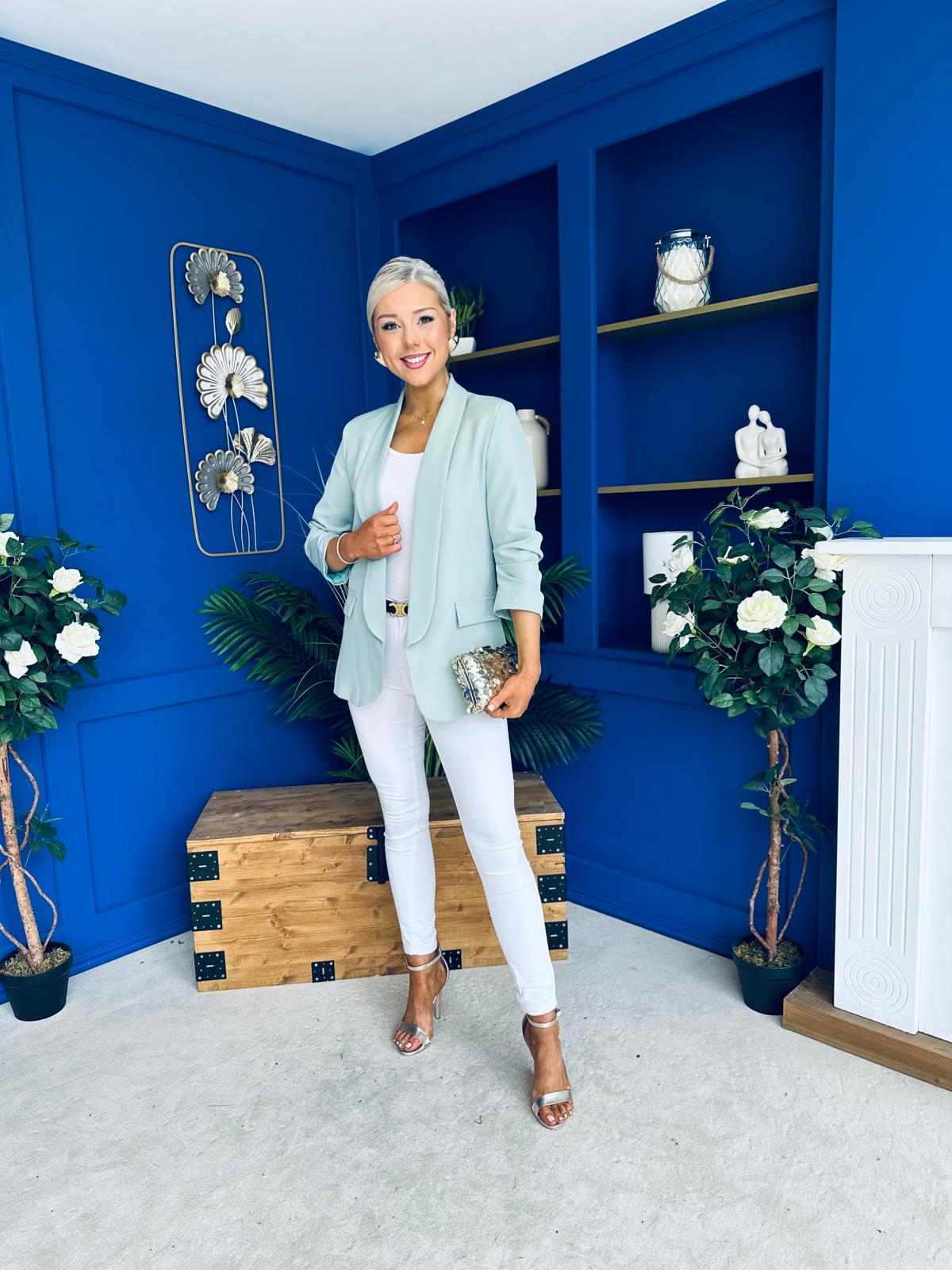 Evelyn Detailed Blazer Sage