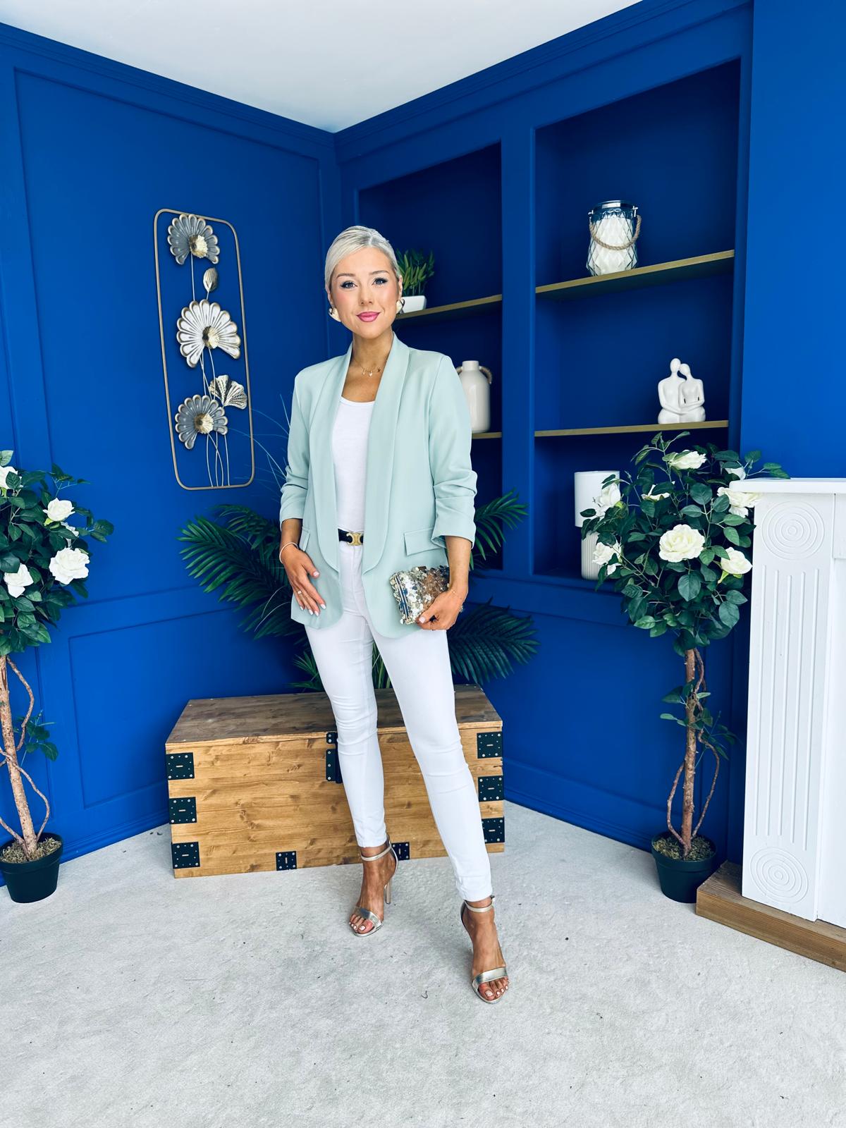 Evelyn Detailed Blazer Sage