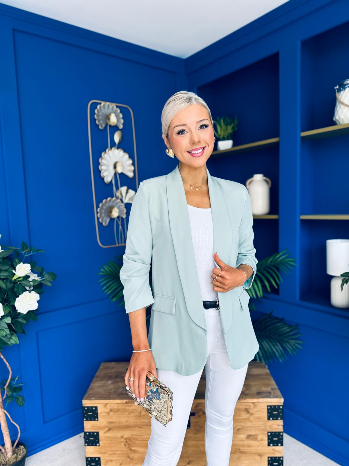 Evelyn Detailed Blazer Sage