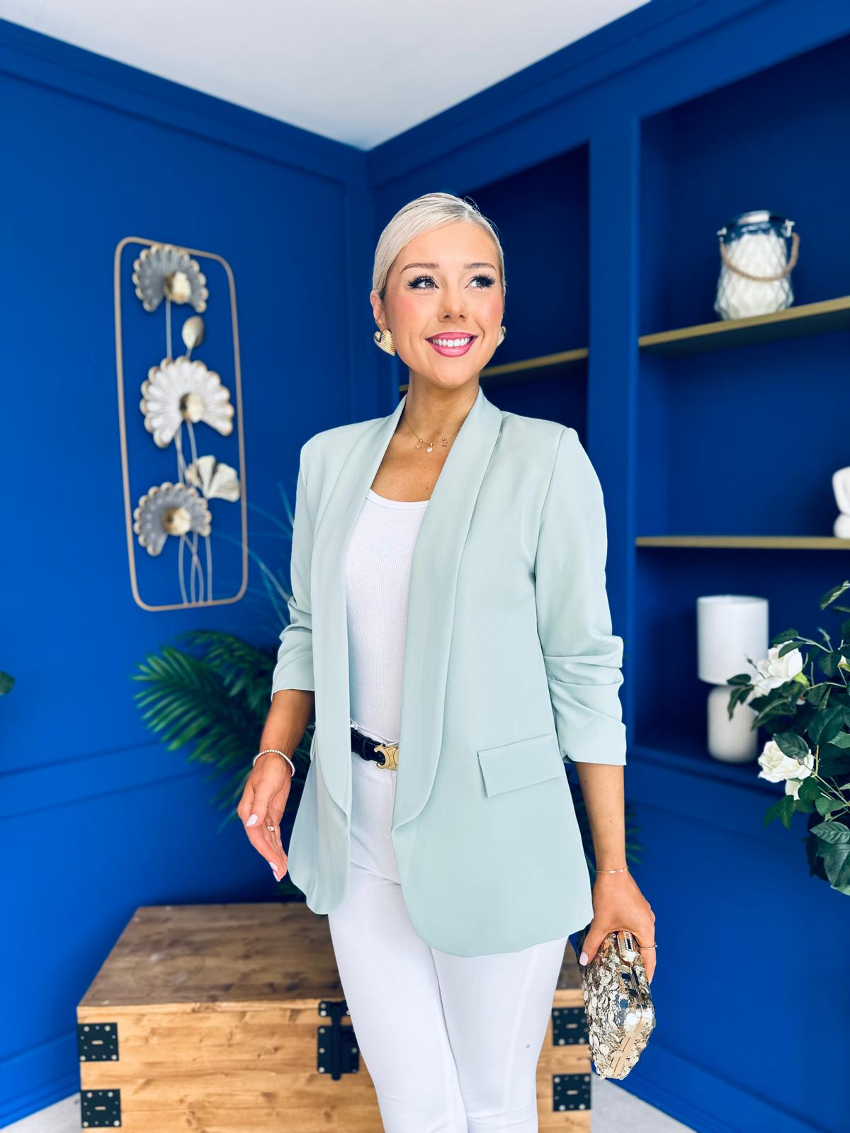Evelyn Detailed Blazer Sage