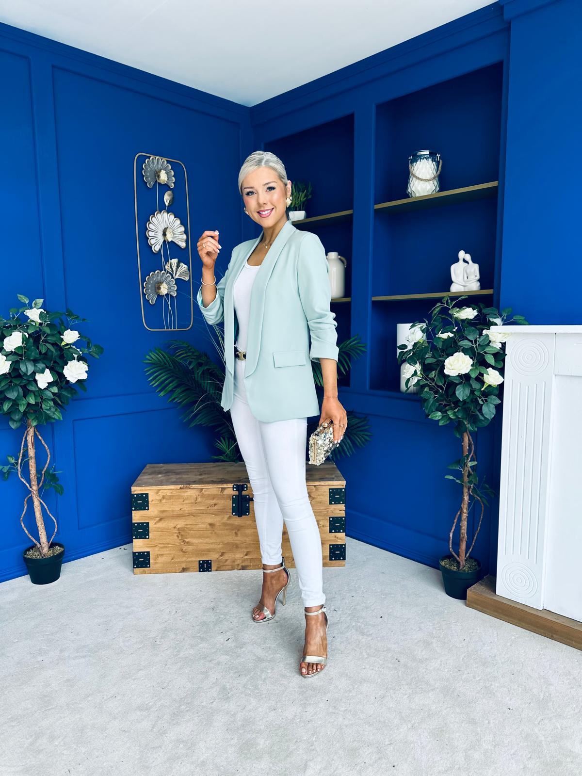 Evelyn Detailed Blazer Sage