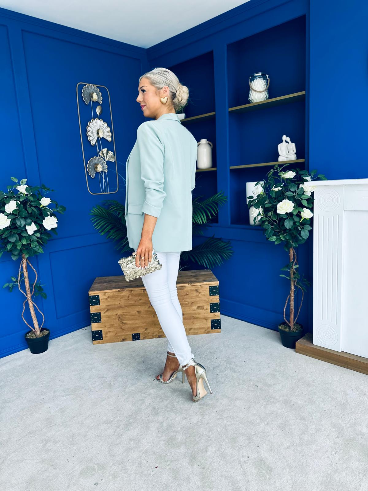 Evelyn Detailed Blazer Sage