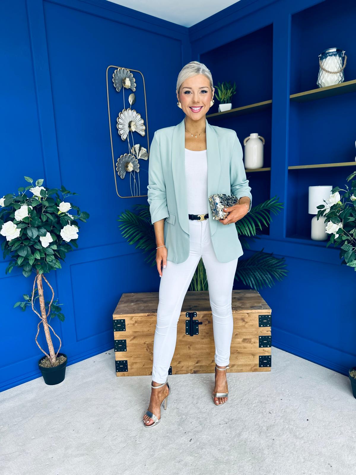 Evelyn Detailed Blazer Sage