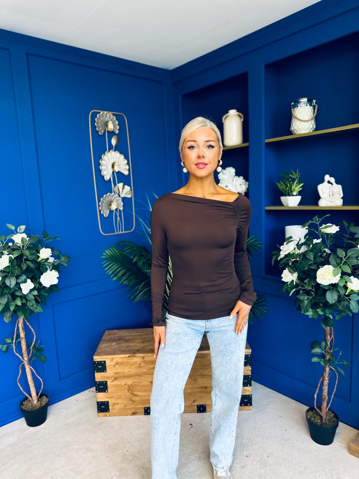 Ciara Shoulder Detailed Top Coco