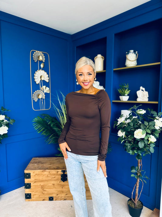 Ciara Shoulder Detailed Top Coco