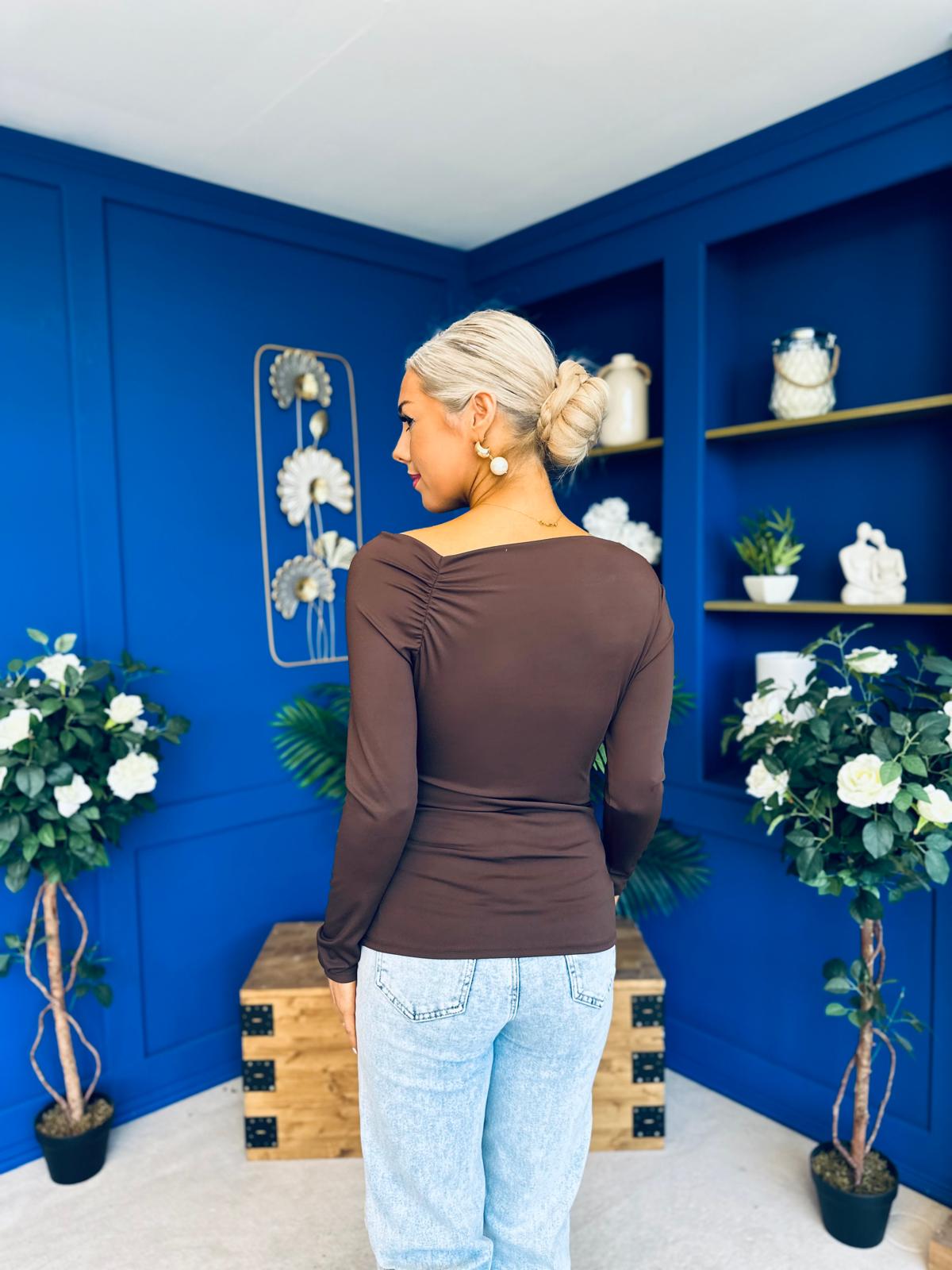 Ciara Shoulder Detailed Top Coco
