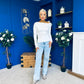 Ciara Shoulder Detailed Top White