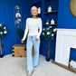 Ciara Shoulder Detailed Top White