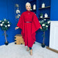 Phoebe Belted Longline Cape Wine Pre Order 18 Sept