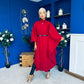 Phoebe Belted Longline Cape Wine Pre Order 18 Sept