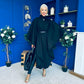 Phoebe Belted Longline Cape Black