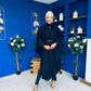Phoebe Belted Longline Cape Black