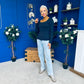 Niamh Long Sleeve Top Navy