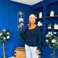Niamh Long Sleeve Top Navy