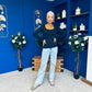 Niamh Long Sleeve Top Navy