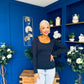 Niamh Long Sleeve Top Navy