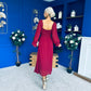 Eire Long Sleeve Midi Dress Wine